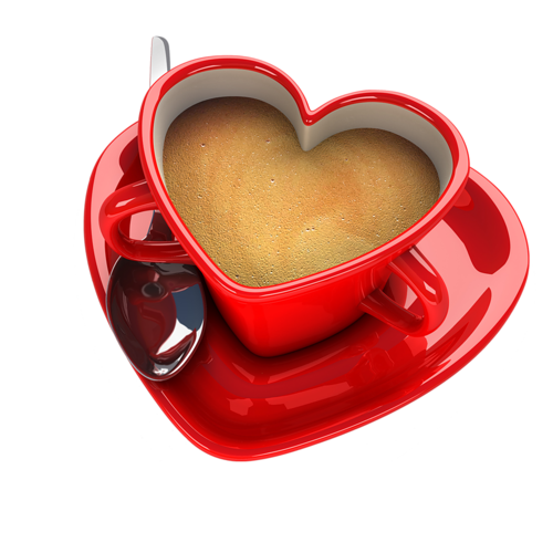 un petit café offert avec coeur