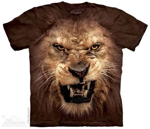 Big Face Roaring Lion T-Shirt