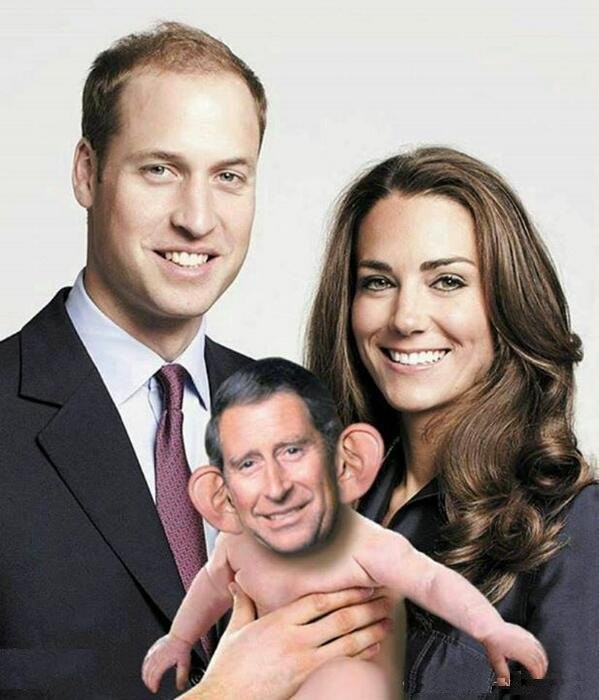 William et  Kate  présente leur enfant