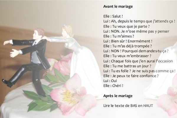 Mariage-humour