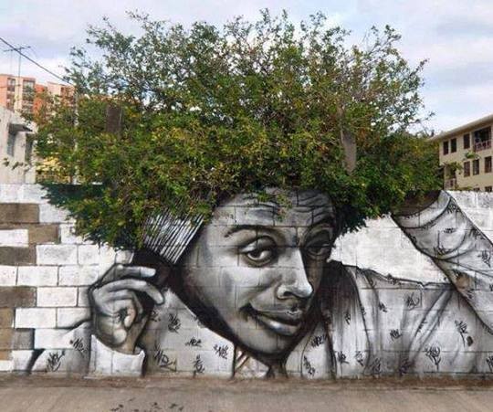 street-art-head-tree