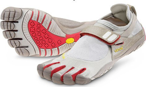 Women's Vibram FiveFingers Bikila Uomo Grey-Red 4