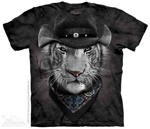 Cowboy White Tiger T-Shirt