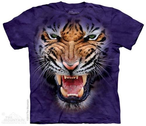 Growling Big Face Tiger T-Shirt