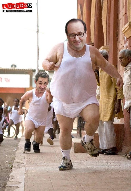 Nicolas Sarkozy qui coure après François Hollande